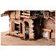 Capanna nordica legno Val Gardena 30x70x35 cm presepe 10 cm s4