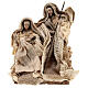 Natividade presépio de Natal resina e tecido estilo Shabby Chic 18x14,5x9 cm s1