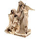 Holy Family for nativity scene Resin shabby chic fabric 22 cm s3