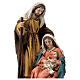 Holy Family with sheep nativity 20 cm in resin s2