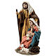 Holy Family with sheep nativity 20 cm in resin s3