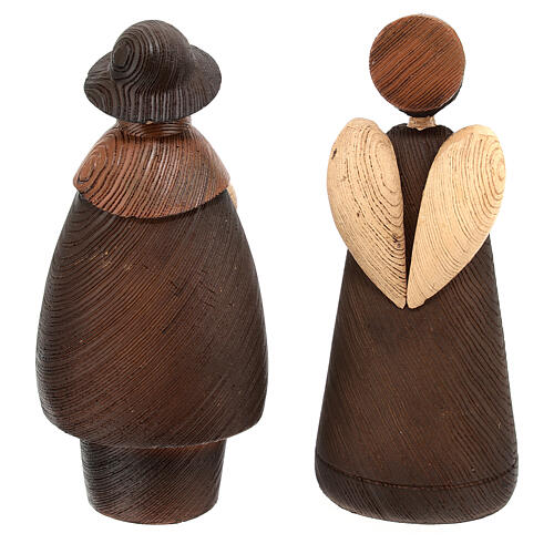 Set presepe stilizzato 15 cm 11pz resina colorata 10