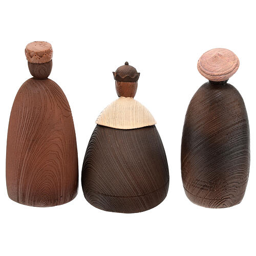 Set presepe stilizzato 15 cm 11pz resina colorata 11