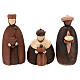 Set presepe stilizzato 15 cm 11pz resina colorata s3