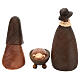 Set presepe stilizzato 15 cm 11pz resina colorata s9