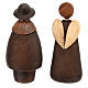 Set presepe stilizzato 15 cm 11pz resina colorata s10