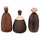 Set presepe stilizzato 15 cm 11pz resina colorata s11