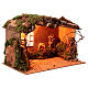 Capanna scala artigianale presepe 14 cm 25x40x25 cm s3