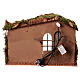 Capanna scala artigianale presepe 14 cm 25x40x25 cm s4
