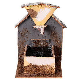 Krippenbrunnen mit Pumpe, klassischer Stil – für 10–12 cm Krippe