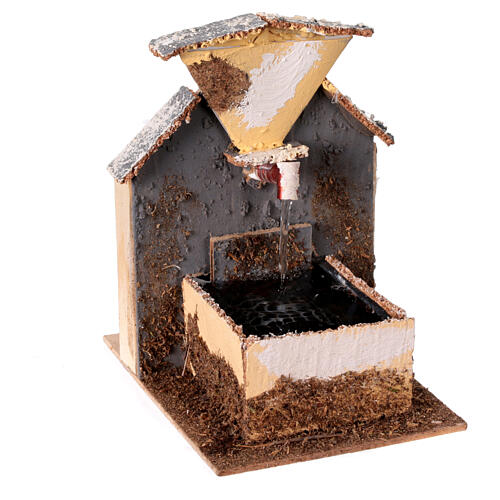 Krippenbrunnen mit Pumpe, klassischer Stil – für 10–12 cm Krippe 3