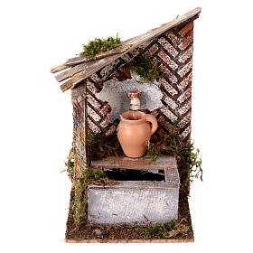 Fontaine avec carafe 20x10x15 cm pour crèche de 10-12 cm
