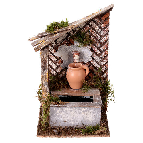 Fontaine avec carafe 20x10x15 cm pour crèche de 10-12 cm 1
