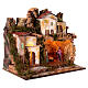 Szopka z postaciami sceny Bożego Narodzenia 10 cm, grota, światła, 40x45x30 cm s4