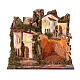 Szopka z postaciami sceny Bożego Narodzenia 10 cm, grota, światła, 40x45x30 cm s5