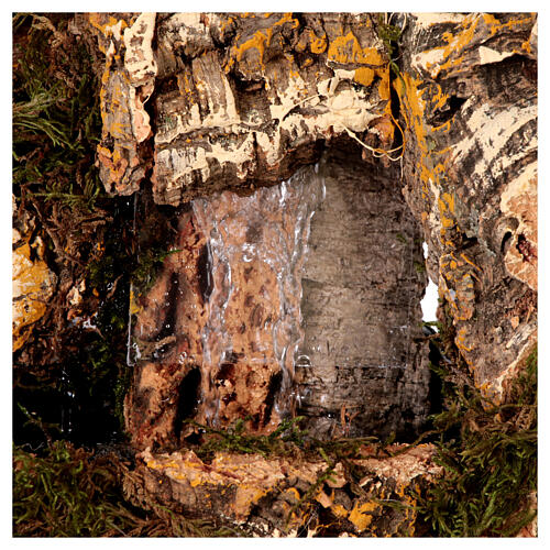 Häuser mit feinem Wasserfall und Pumpe, für 4-cm-Krippe – 30 × 25 × 25 cm 2