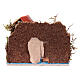 Miniature house with bridge and river 10x10x10 cm nativity scene 4 cm s4