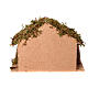 Capanna vuota porta in gesso fienile 25x35x20cm presepe 10-12 cm s4