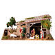 Farm of 15x35x15 cm, rustic style, with Moranduzzo figurines for Nativity Scene of 6-8 cm s1