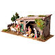 Granja 15x35x15 cm estilo rústico con estatuas Moranduzzo belén 6-8 cm s3