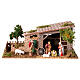 Farma 15x35x15cm w stylu rustykalnym z figurkami Moranduzzo do szopki 6-8 cm s1