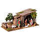 Farmhouse 15x35x15cm rustic style with Moranduzzo statues for nativity scene 6-8 cm s5