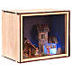 Nativity Box of 20x25x20 cm for 4 cm Nativity Scene, hand painted s4