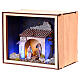 Nativity Box of 20x25x20 cm with 6 cm Nativity Scene, hand painted s3