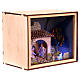 Nativity Box with hand painted Holy Family scene 20x25x20cm 6 cm s4