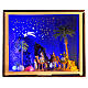 Nativity Box Rois Mages avec chameaux crèche 4 cm peinte à la main 20x25x20 cm s1
