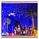 Nativity Box Rois Mages avec chameaux crèche 4 cm peinte à la main 20x25x20 cm s2