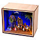 Nativity Box Rois Mages avec chameaux crèche 4 cm peinte à la main 20x25x20 cm s4