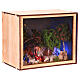 Nativity Box, Hirte und Schafe durchstreifen den Wald, mit 6 cm Krippenfiguren von Moranduzzo, 20x25x20 cm s4