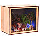 Nativity Box pastore nel boschetto pecore 20x25x20 cm presepe 6 cm s4
