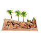 Krippenszenerie, Oase inmitten der Wüste und Kamel, für 4 cm Figuren, 15x30x20 cm s5