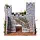 Château murs pierre style rustique 15x15x15 cm crèche 4 cm s5