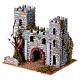 Castello mura sasso stile rustico 15x15x15 cm presepe 4 cm s2