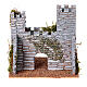 Castello mura sasso stile rustico 15x15x15 cm presepe 4 cm s5