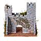 Rustic style castle walls stone 15x15x15 cm nativity scene 4 cm s5