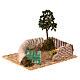 Krippenszenerie, rustikaler Stil, Apfelbaum in einem Garten, für 8 cm Figuren, 20x20x15 cm s2