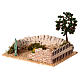 Setting with baundary wall and apple tree, 20x20x15 cm, for 8 cm Nativity Scene s3