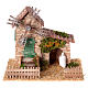 Molino de viento 25x30x25 cm con movimiento planta trepadora belén 8 cm s1