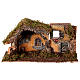 Cabane 25x50x25 cm nativité Moranduzzo maison rustique en plâtre crèche 10 cm s7