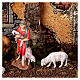 Stajenka 25x50x25 cm, postacie sceny Narodzenia Pańskiego Moranduzzo, ruiny domu z gipsu, szopka 10 cm s4