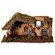 Stajenka 25x50x25 cm, postacie sceny Narodzenia Pańskiego Moranduzzo, ruiny domu z gipsu, szopka 10 cm s7