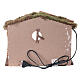 Cabane crèche paille mousse bois 10 cm 25x30x20 cm s4