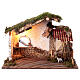 Ruined nativity scene stable sheep 10 cm 40x60x30 cm s1