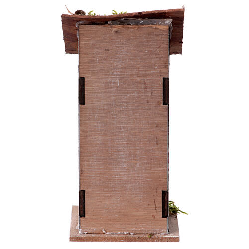 Wooden miniature latrine for nativity scene 6 cm 15x10x10 cm 4