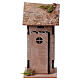 Wooden miniature latrine for nativity scene 6 cm 15x10x10 cm s1