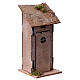 Wooden miniature latrine for nativity scene 6 cm 15x10x10 cm s3